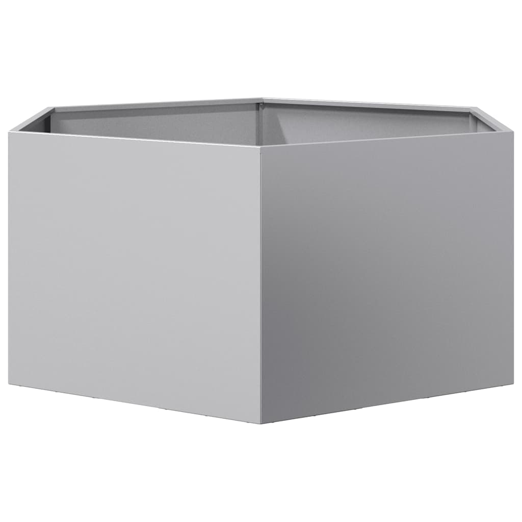 plantekasse 104x90x45 cm sekskantet galvaniseret stål