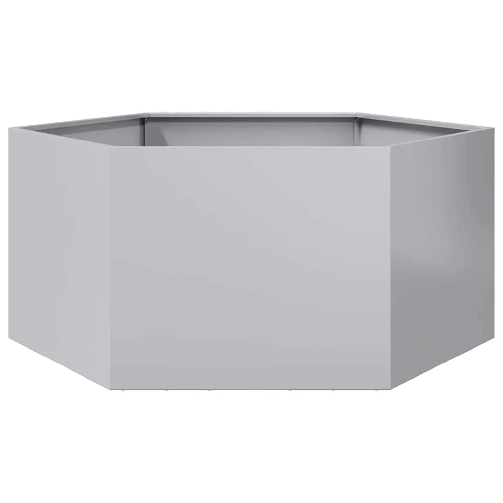 plantekasse 104x90x45 cm sekskantet galvaniseret stål