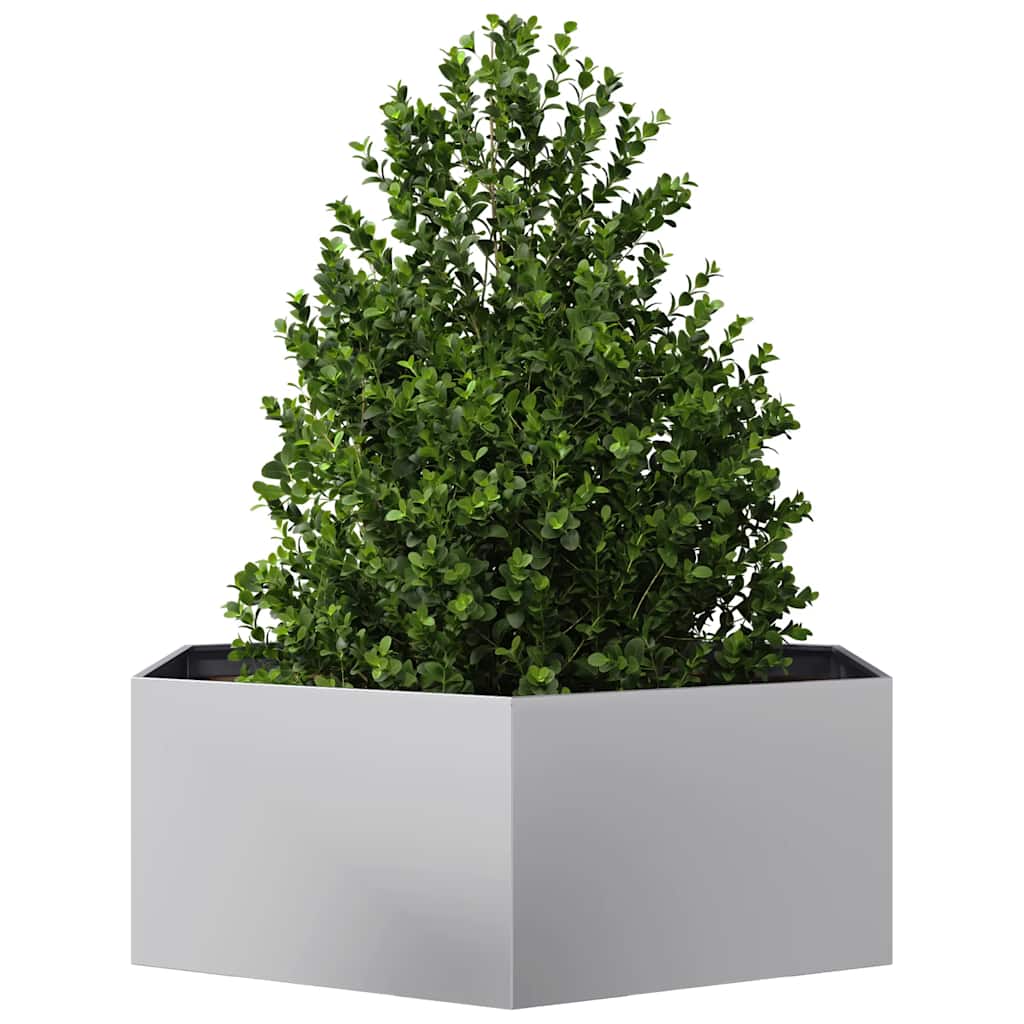 plantekasse 138x120x45 cm sekskantet galvaniseret stål