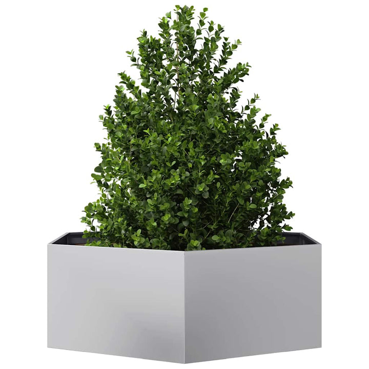 plantekasse 138x120x45 cm sekskantet galvaniseret stål