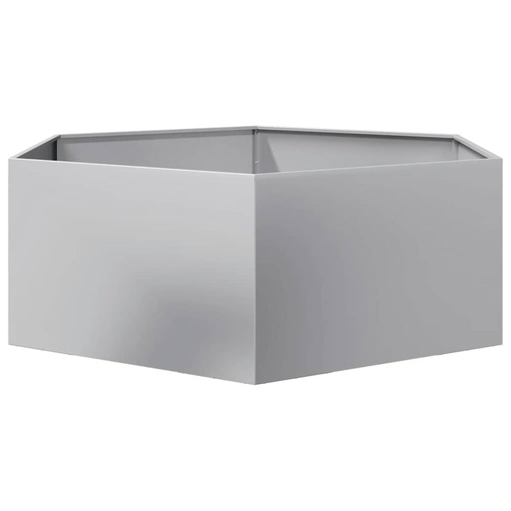 plantekasse 138x120x45 cm sekskantet galvaniseret stål
