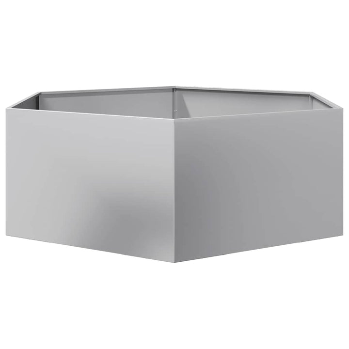 plantekasse 138x120x45 cm sekskantet galvaniseret stål