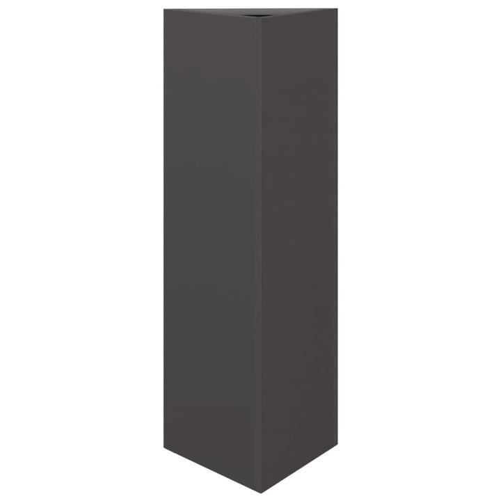plantekrukke 30x26x75 cm trekantet stål sort