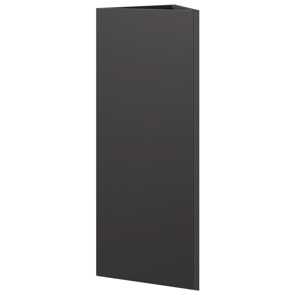 plantekrukke 30x26x75 cm trekantet stål sort