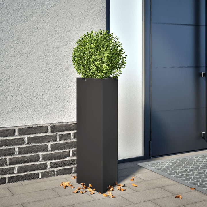 plantekrukke 30x26x75 cm trekantet stål sort