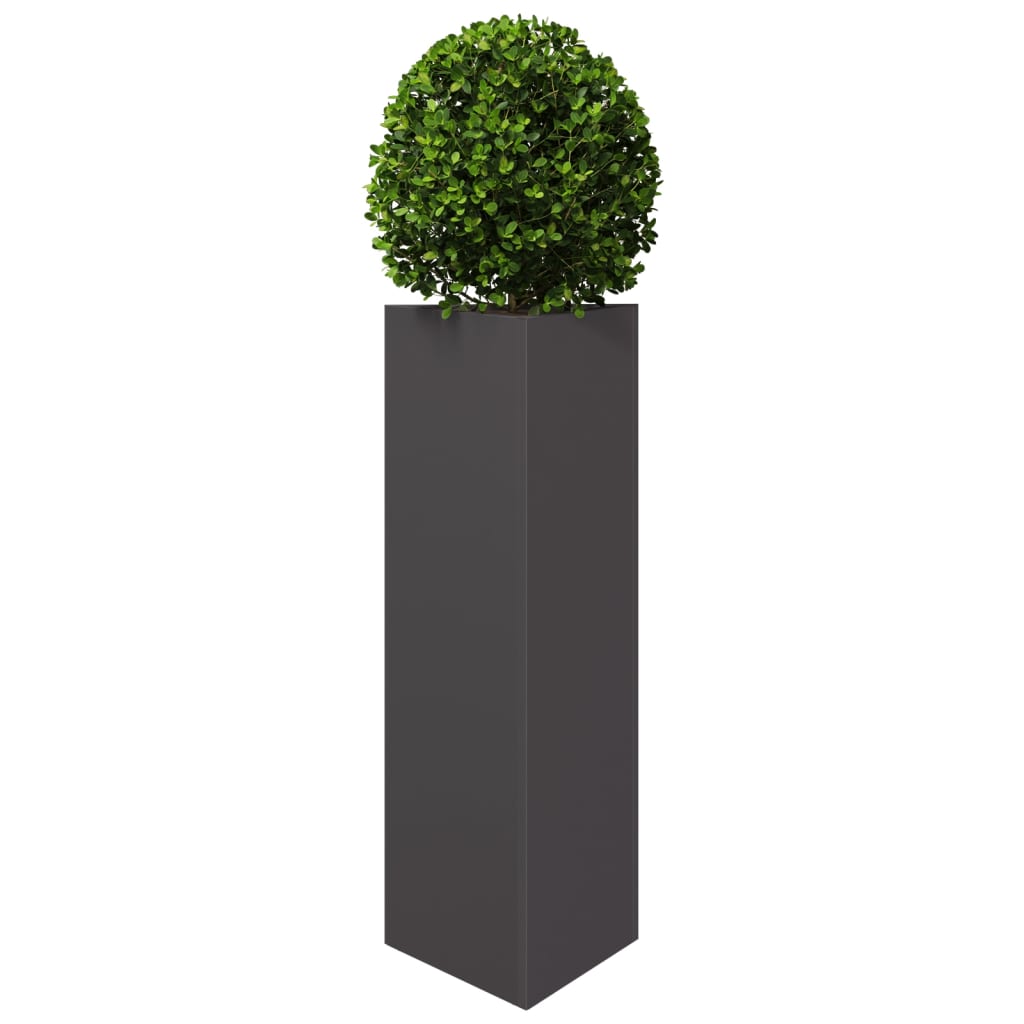 plantekrukker 2 stk. 30x26x75 cm trekantet stål sort
