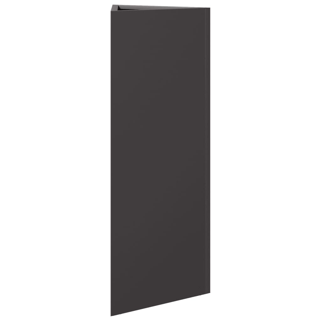plantekrukker 2 stk. 30x26x75 cm trekantet stål sort