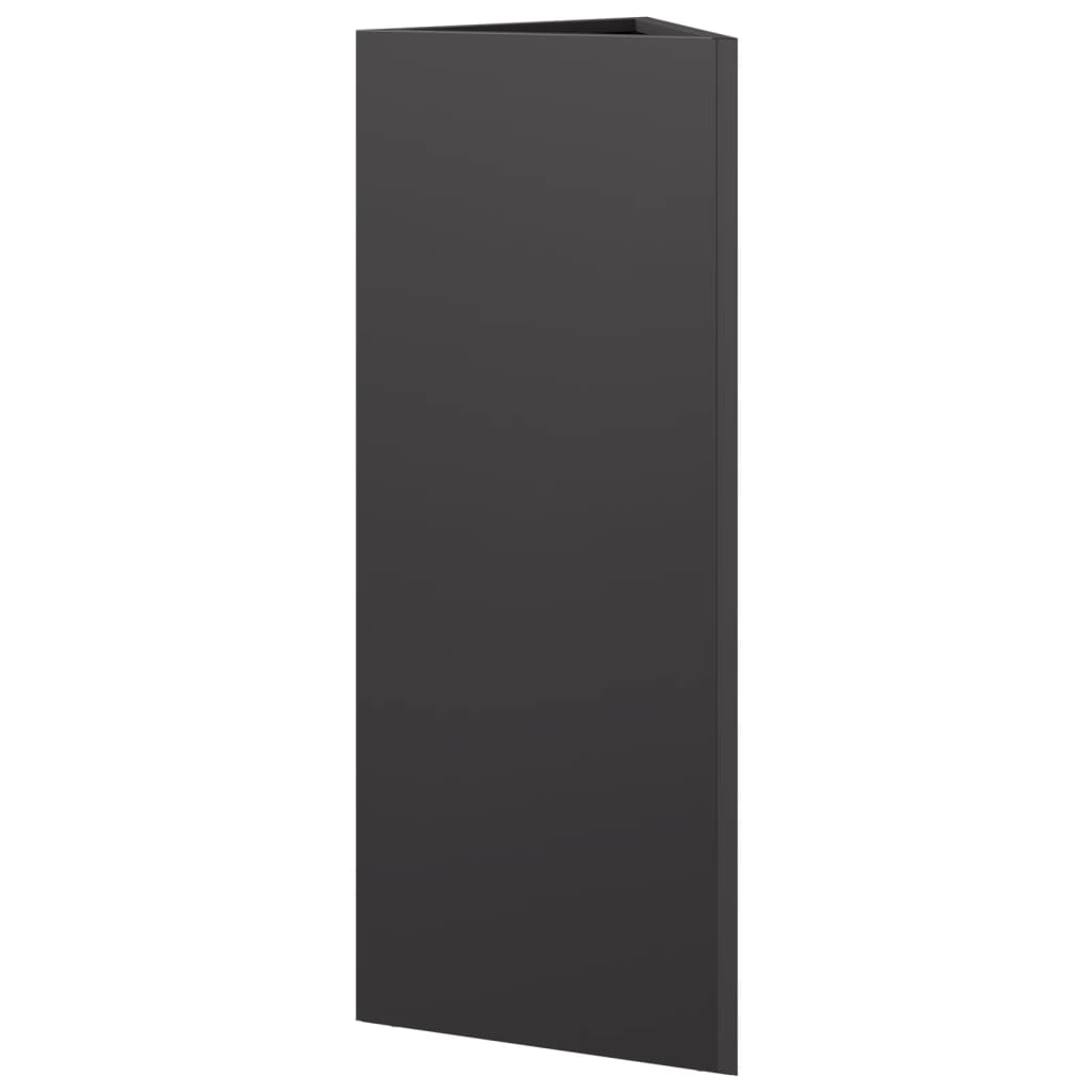 plantekrukker 2 stk. 30x26x75 cm trekantet stål sort
