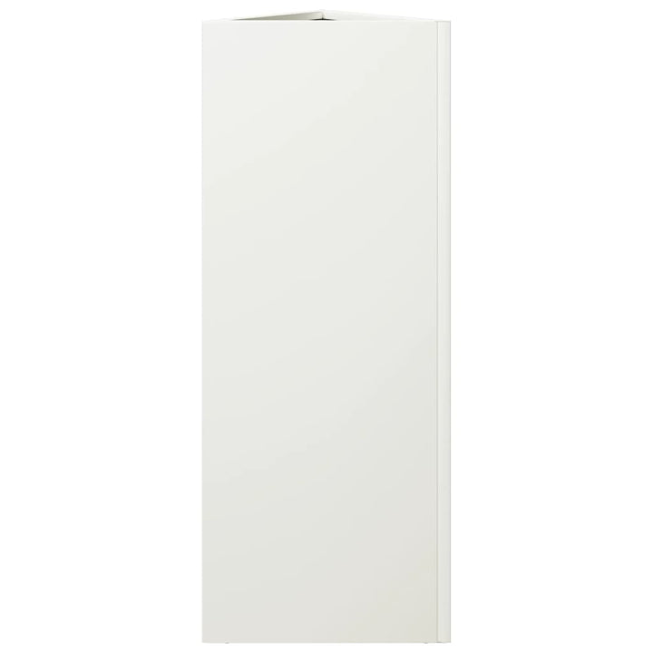 plantekrukke 30x26x75 cm trekantet stål hvid