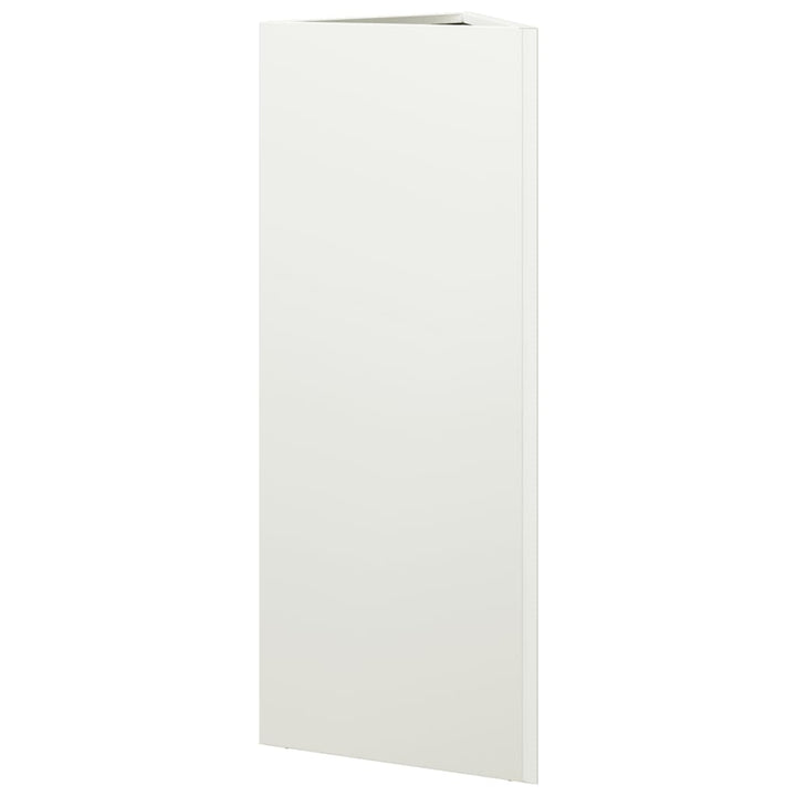 plantekrukke 30x26x75 cm trekantet stål hvid