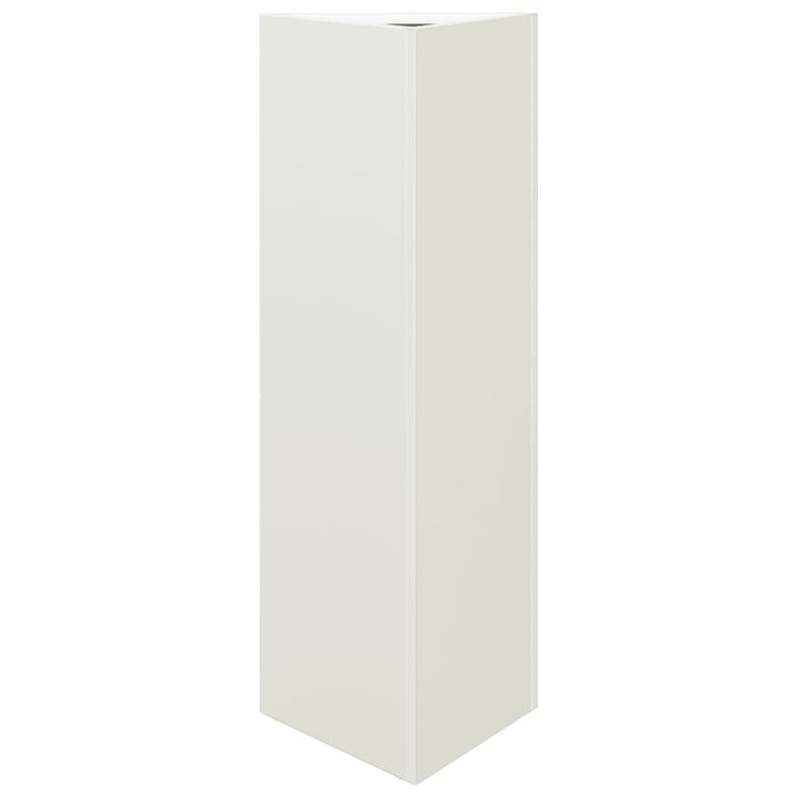 plantekrukker 2 stk. 30x26x75 cm trekantet stål hvid
