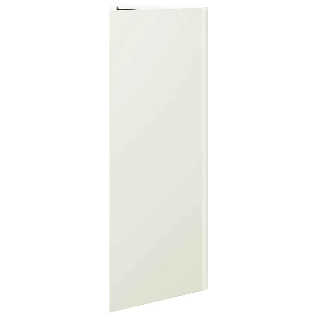 plantekrukker 2 stk. 30x26x75 cm trekantet stål hvid