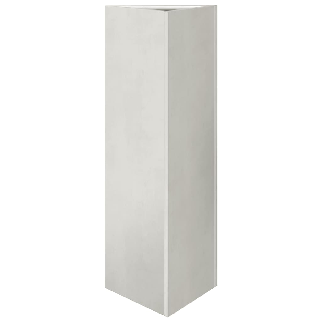 plantekasse 30x26x75 cm trekantet rustfrit stål