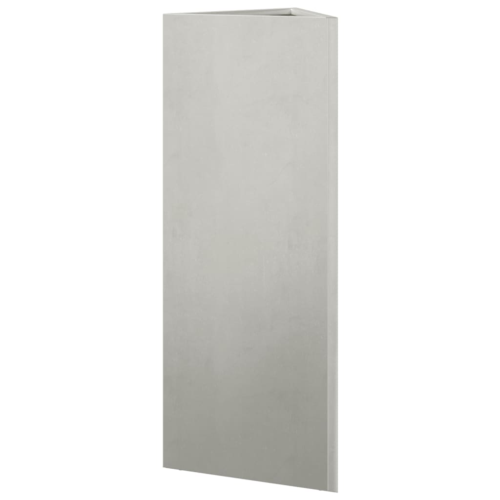plantekasse 30x26x75 cm trekantet rustfrit stål