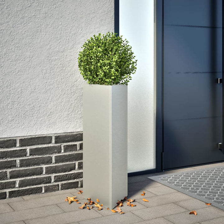 plantekasse 30x26x75 cm trekantet rustfrit stål