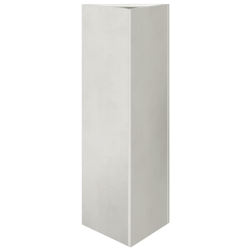 plantekrukker 2 stk. 30x26x75 cm trekantet rustfrit stål sort