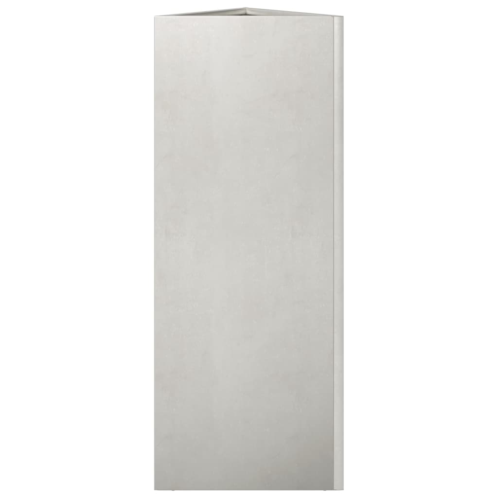 plantekrukker 2 stk. 30x26x75 cm trekantet rustfrit stål sort