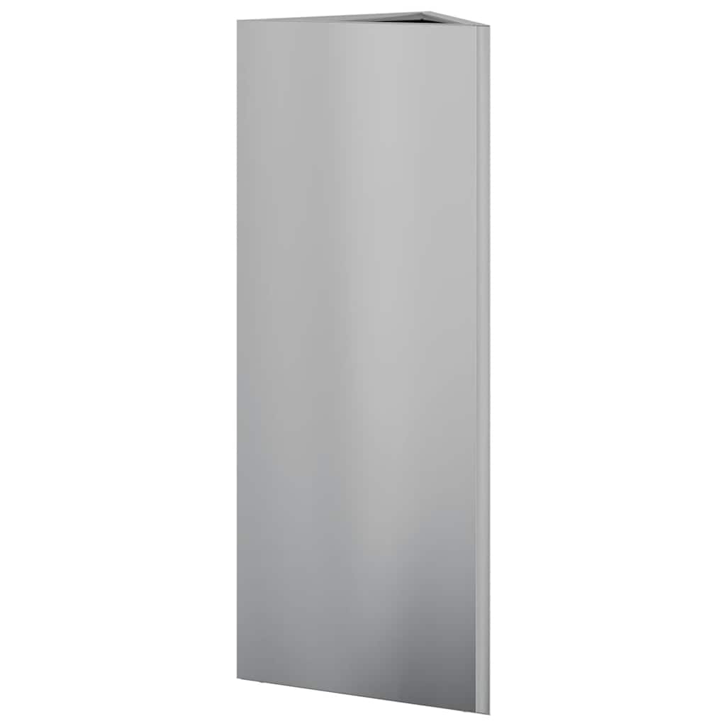 plantekasse 30x26x75 cm trekantet galvaniseret stål