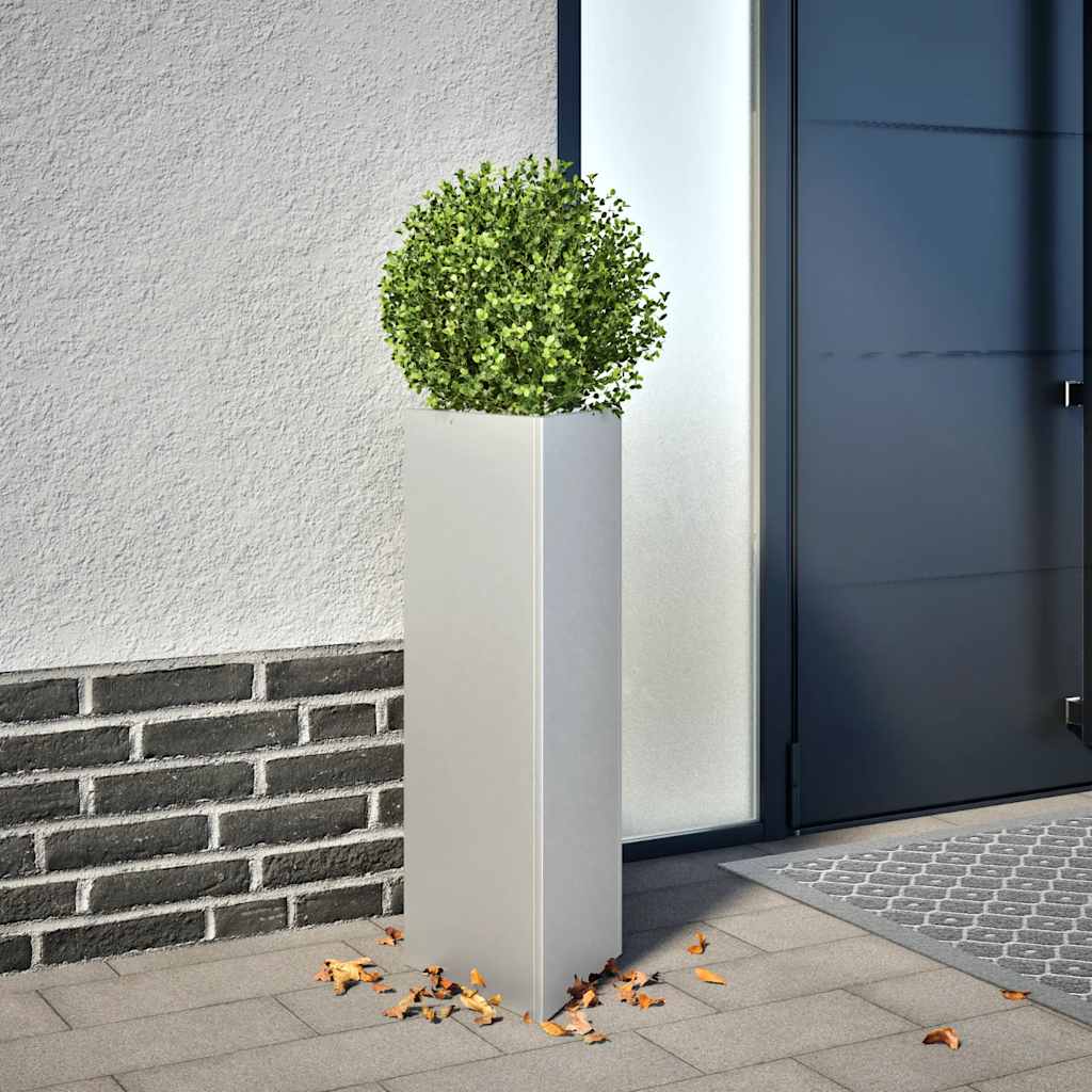 plantekasse 30x26x75 cm trekantet galvaniseret stål