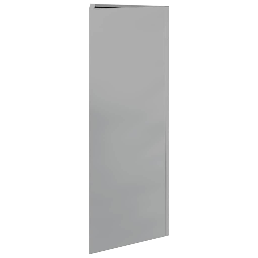 plantekrukker 2stk. 30x26x75cm trekantet galvaniseret stål sort