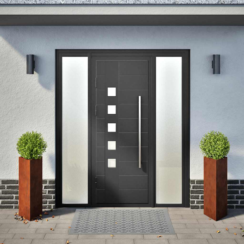 Havekrukker 2 stk. trekantede 30x26x75 cm i vejrbestandigt stål