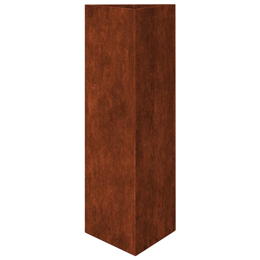 Havekrukker 2 stk. trekantede 30x26x75 cm i vejrbestandigt stål