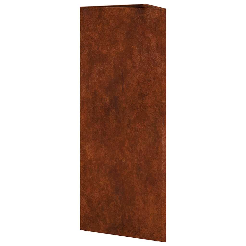 Havekrukker 2 stk. trekantede 30x26x75 cm i vejrbestandigt stål