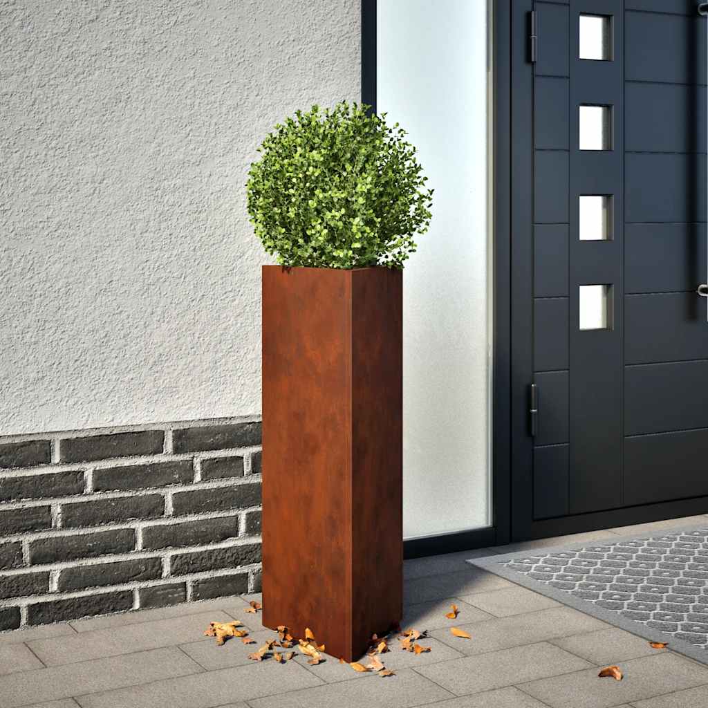 Havekrukker 2 stk. trekantede 30x26x75 cm i vejrbestandigt stål