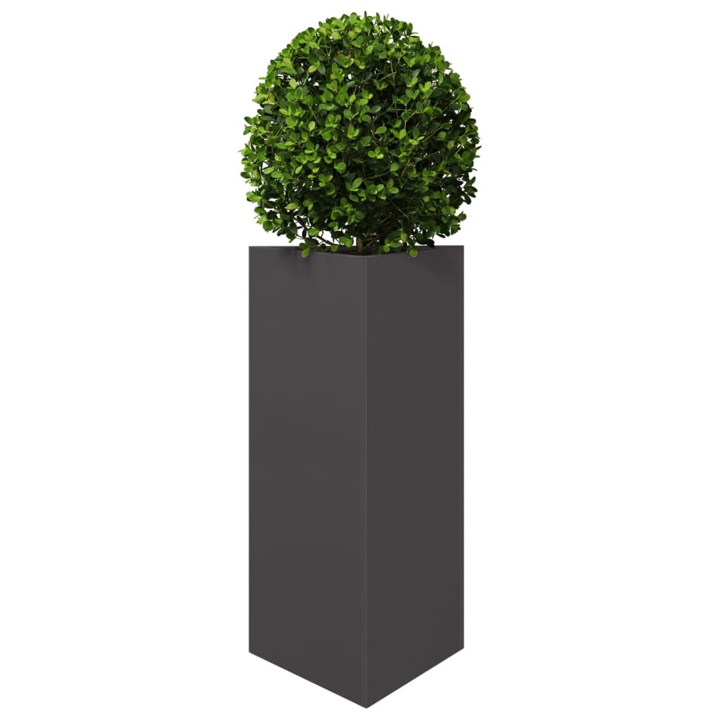 plantekrukke 40x34,5x75 cm trekantet stål sort