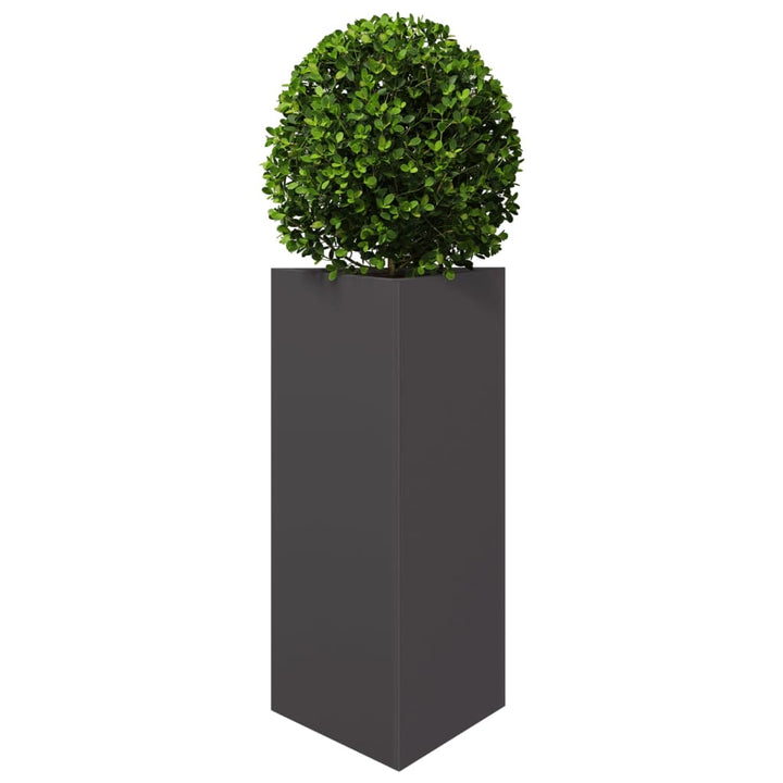 plantekrukker 2 stk. 40x34,5x75 cm trekantet stål sort