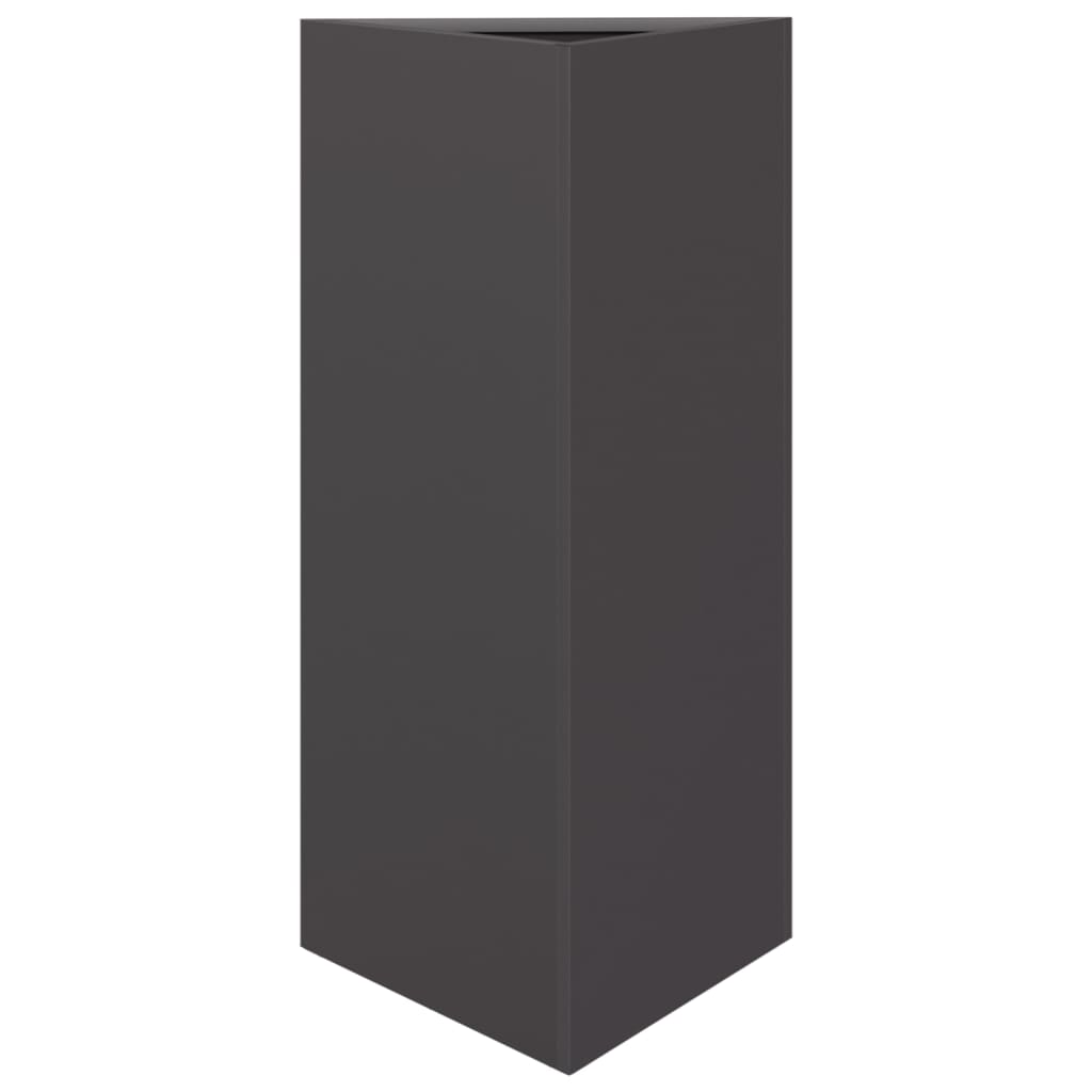 plantekrukker 2 stk. 40x34,5x75 cm trekantet stål sort