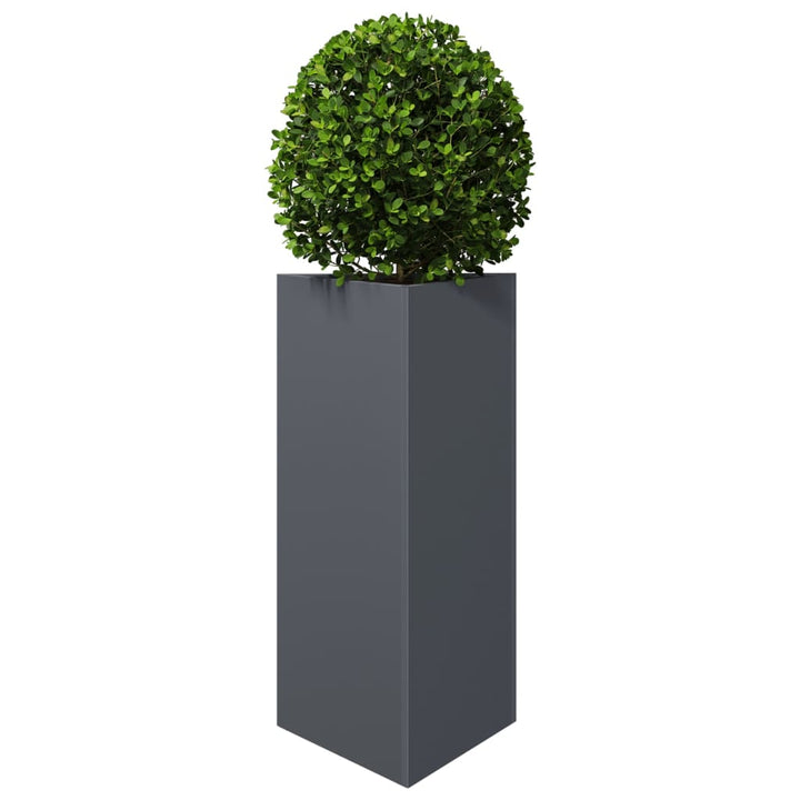 plantekrukke 40x34,5x75 cm trekantet stål antracitgrå