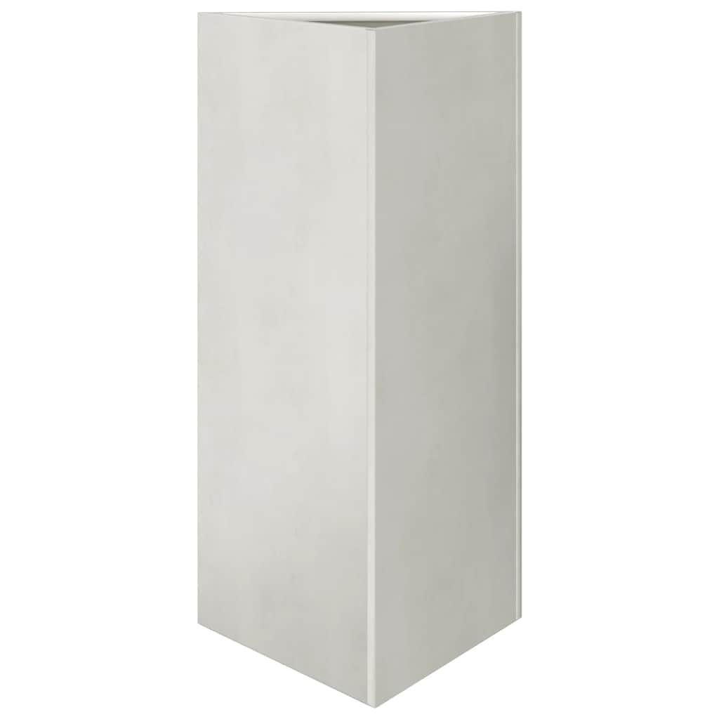plantekasser 2 stk. 40x34,5x75 cm trekantet rustfrit stål