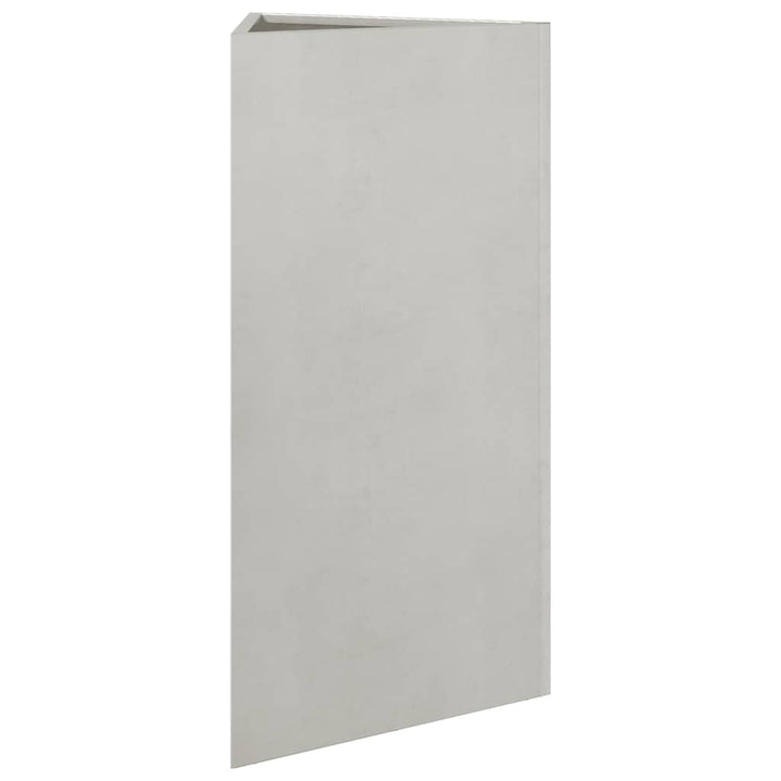 plantekasser 2 stk. 40x34,5x75 cm trekantet rustfrit stål