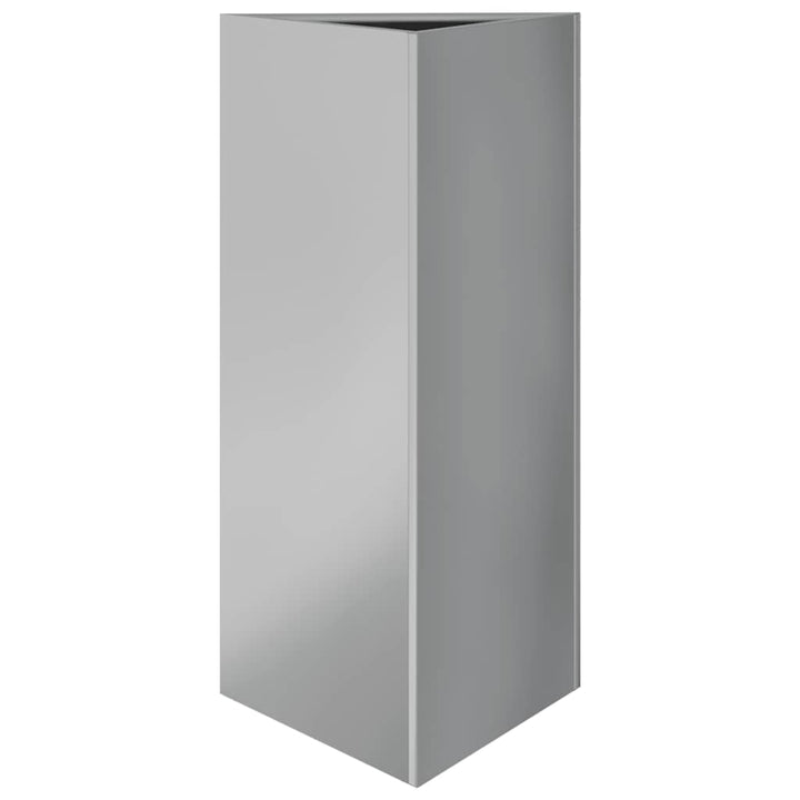 plantekasser 2stk. 40x34,5x75 cm trekantet galvaniseret stål