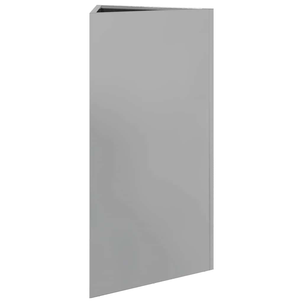 plantekasser 2stk. 40x34,5x75 cm trekantet galvaniseret stål