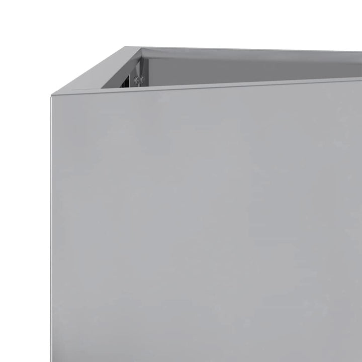 plantekasser 2stk. 40x34,5x75 cm trekantet galvaniseret stål