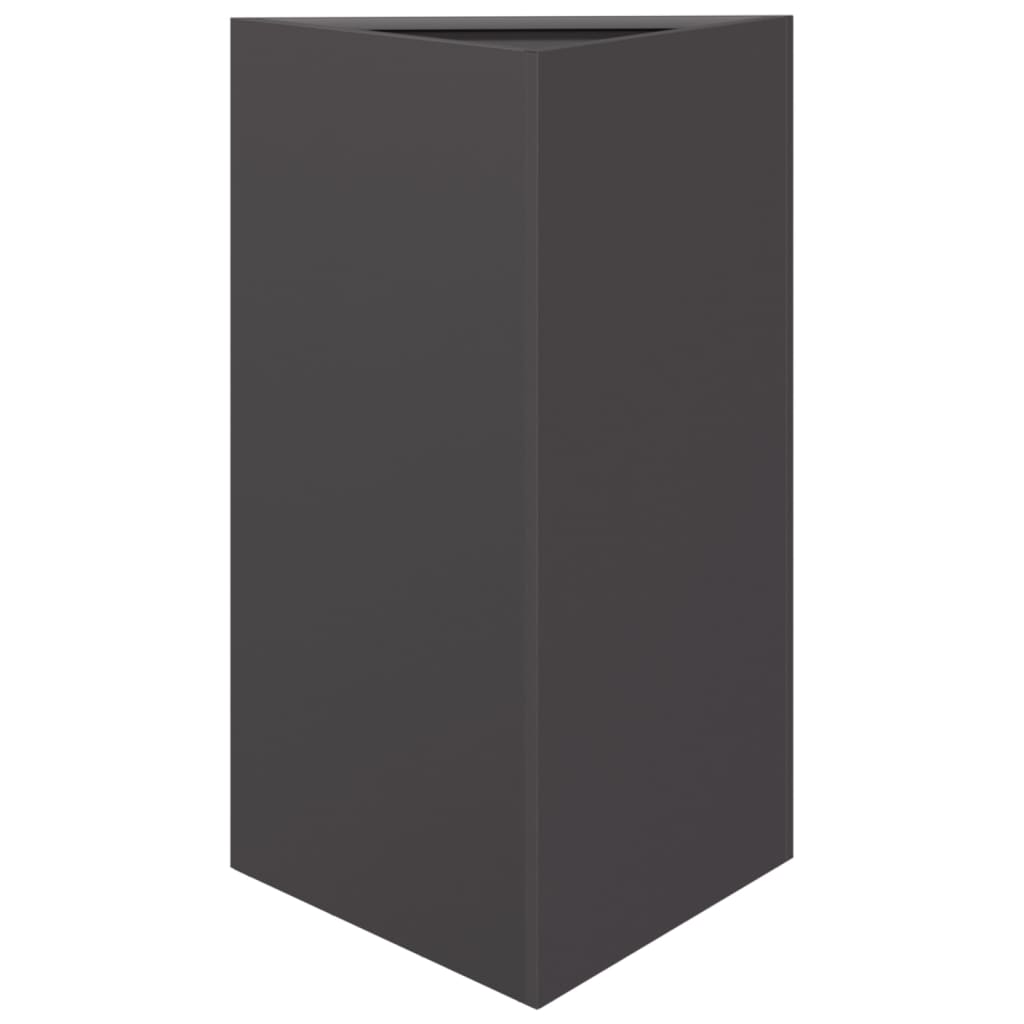 plantekrukke 50x43x75 cm trekantet stål sort