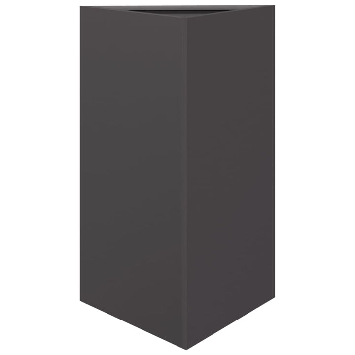 plantekrukke 50x43x75 cm trekantet stål sort