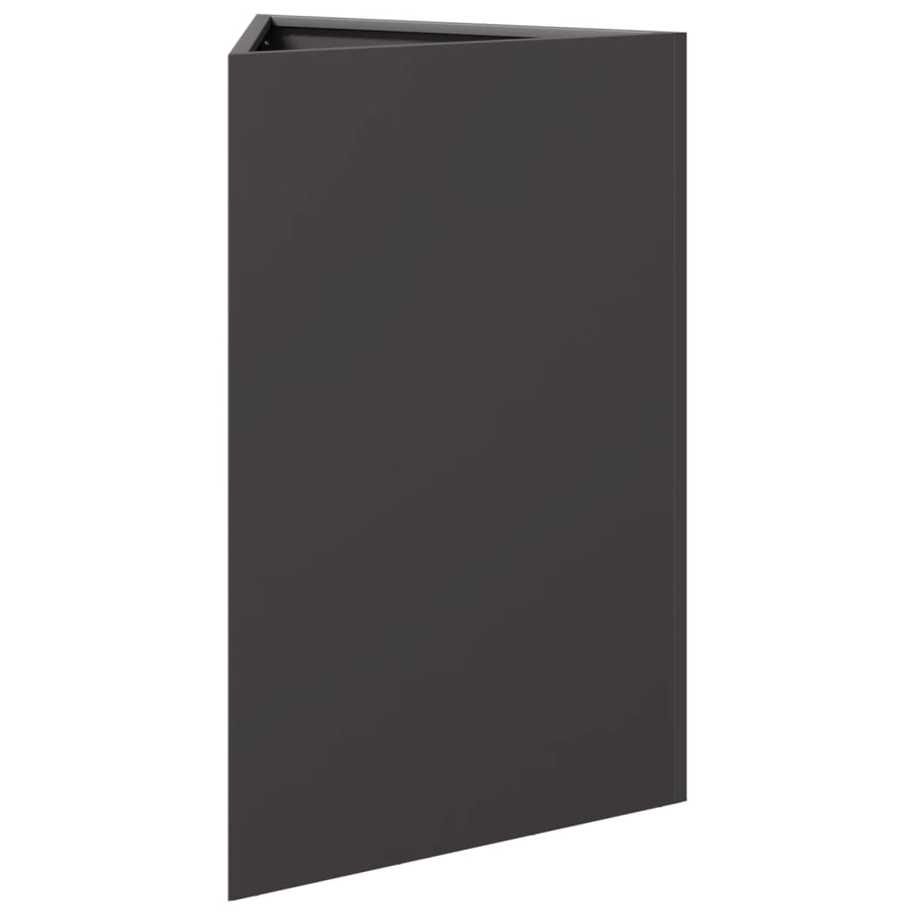 plantekrukke 50x43x75 cm trekantet stål sort