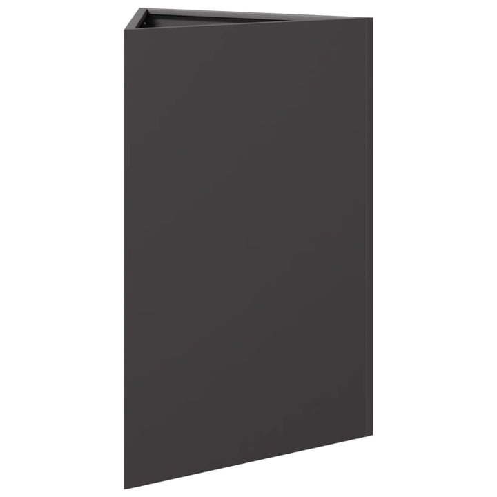 plantekrukke 50x43x75 cm trekantet stål sort