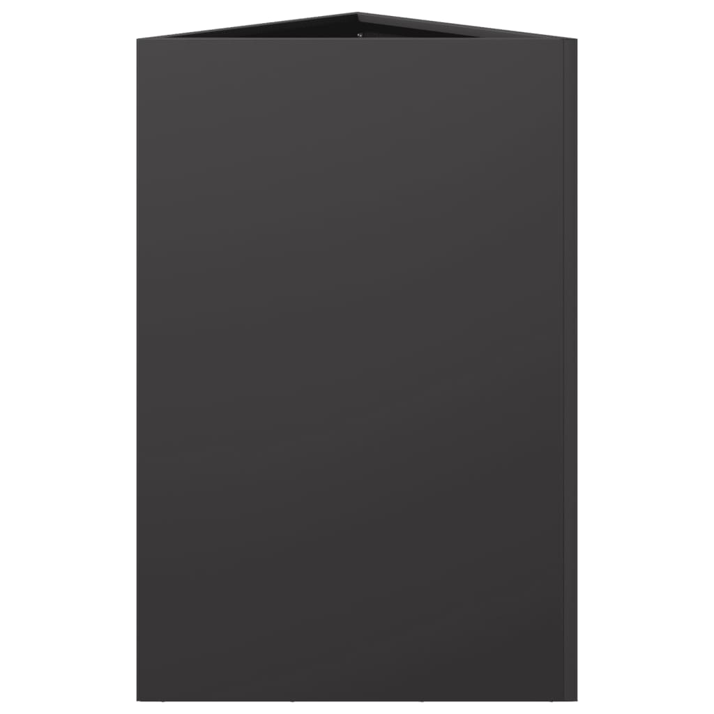 plantekrukke 50x43x75 cm trekantet stål sort