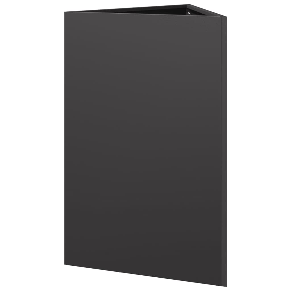 plantekrukke 50x43x75 cm trekantet stål sort