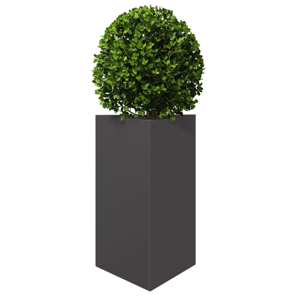 plantekrukker 2 stk. 50x43x75 cm trekantet stål sort