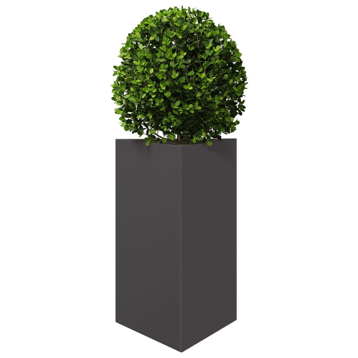 plantekrukker 2 stk. 50x43x75 cm trekantet stål sort