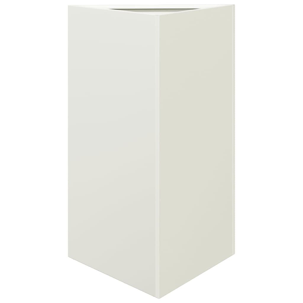 plantekrukke 50x43x75 cm trekantet stål hvid