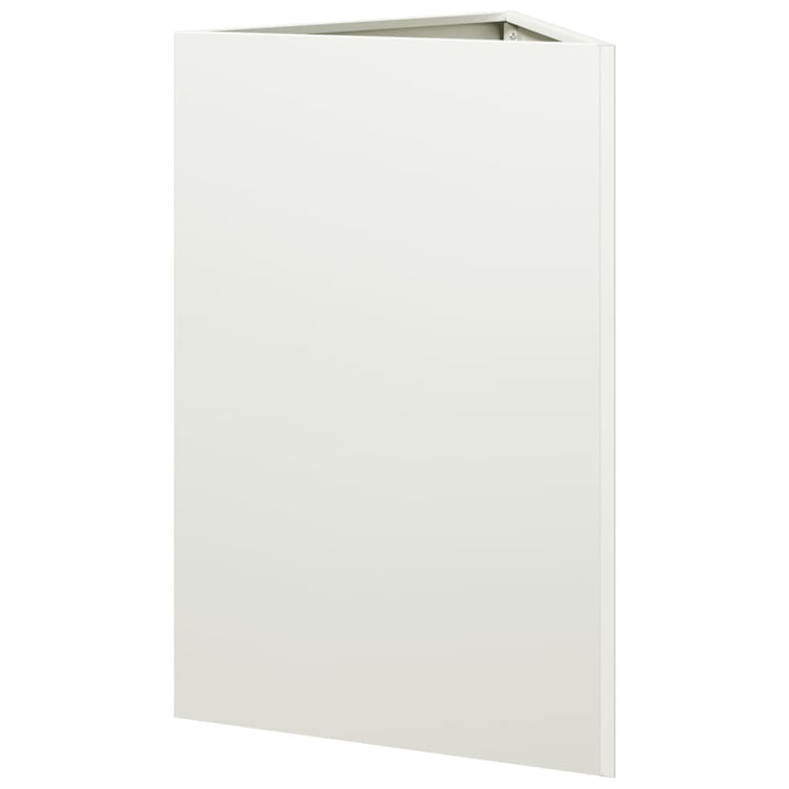 plantekrukke 50x43x75 cm trekantet stål hvid