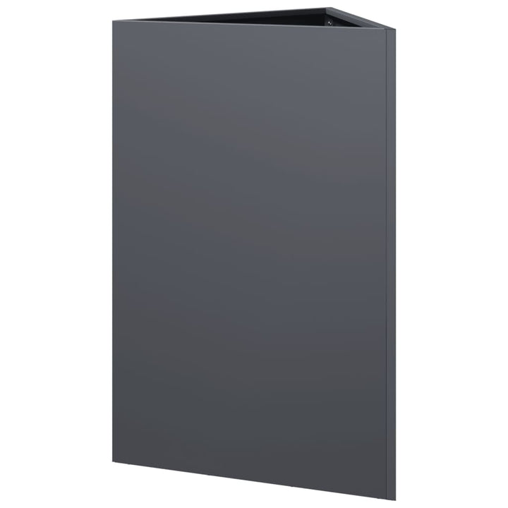 plantekrukke 50x43x75 cm trekantet stål antracitgrå