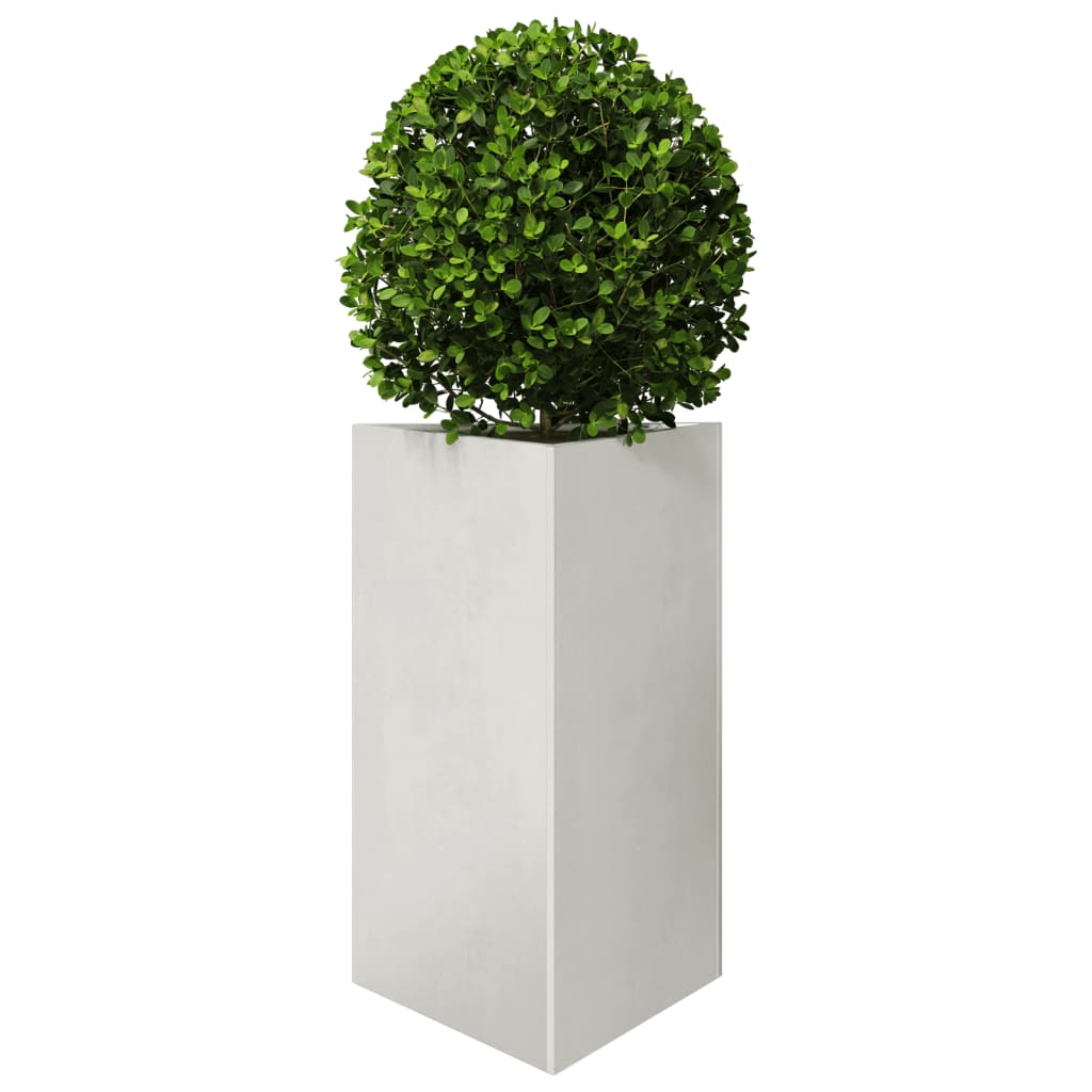 plantekasser 2 stk. 50x43x75 cm trekantet rustfrit stål sort