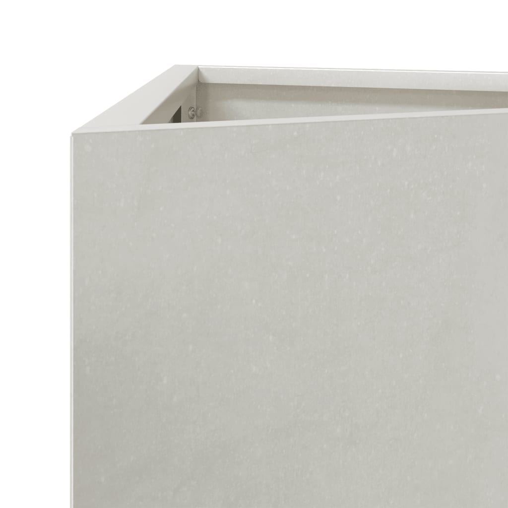 plantekasser 2 stk. 50x43x75 cm trekantet rustfrit stål sort